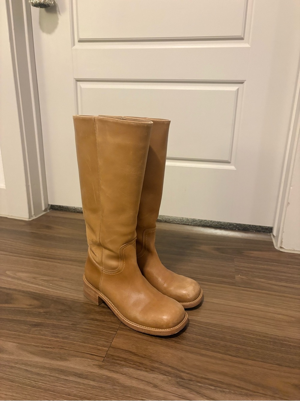 Steve Madden Tan Over-the-Knee Leather Boots